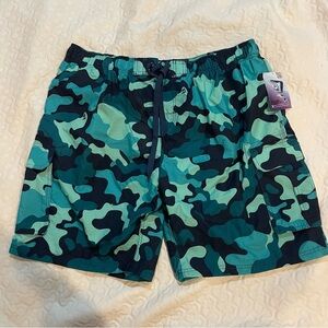 NWT Kanu Surf Camouflage Swim Trunks Men’s 4X w/ Netting Big Beach Summer Travel